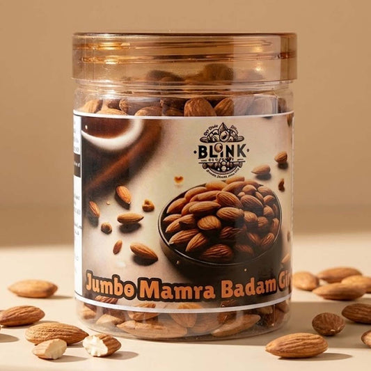 Premium Jumbo Mamra Almonds – AAAA Grade, Unpolished & Naturally Powerful