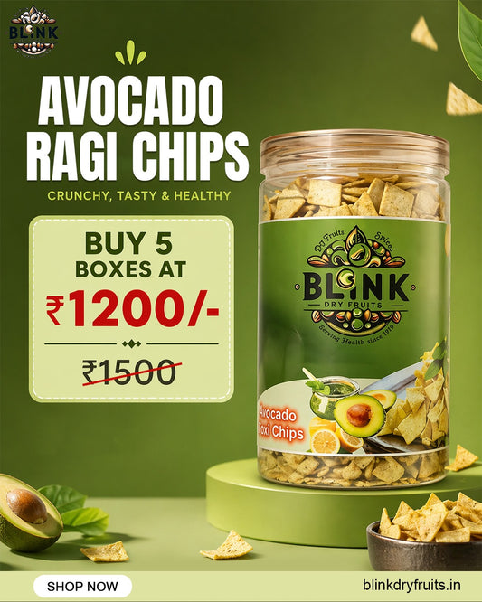Healthy Avocado Ragi Chips Baked Millet Snack