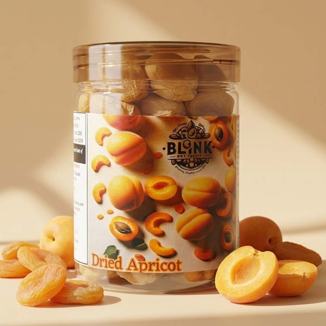 Premium Dried Apricots – Handpicked, Naturally Sweet & Fiber-Rich | 250g Jar
