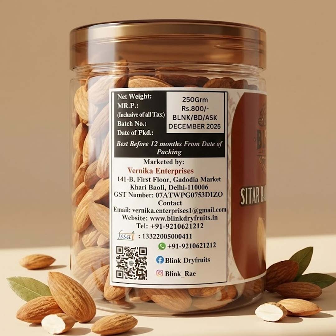 Elevate your everyday nutrition with Premium Sitar Bai Almonds