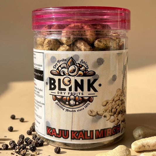 Premium Kaju Kali Mirch  Extra Bold, Spicy & Crunchy Cashews