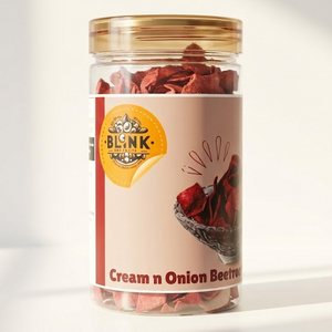 Cream & Onion Beetroot Chips – Healthy Millet Snack | 150g Jar