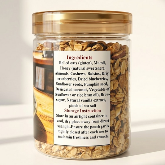 Granola Berries Special – Premium Nut & Seed Mix with Dried Fruits | 250g Jar