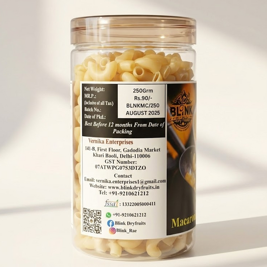 Macaroni Pasta – Classic Elbow Pasta | 250g Jar