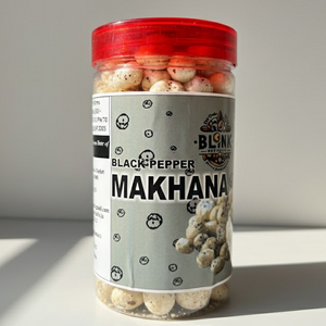 Black Pepper Makhana – Healthy Roasted Fox Nuts | 70g Jar